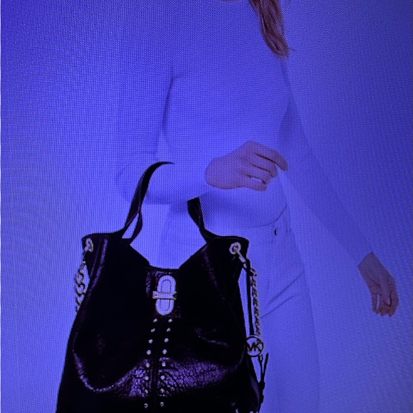 NWT Michael Kors Uptown Astor Studded Large Tote Bag - Picture 10 of 10